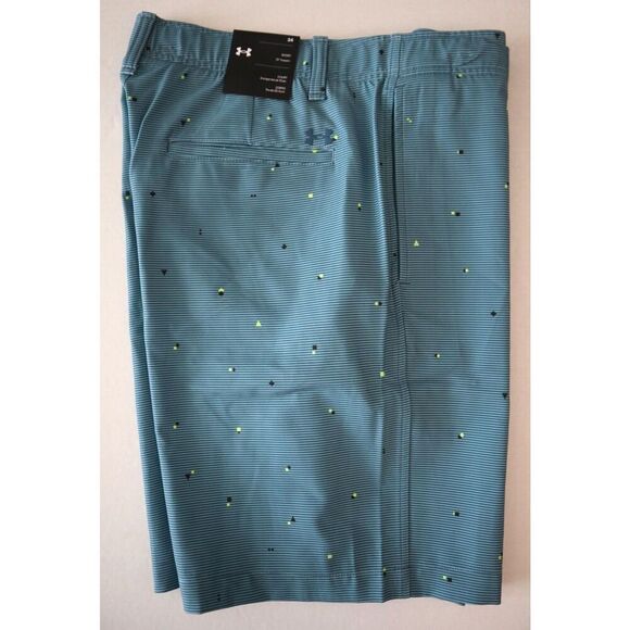 Under Armour 1377303-414 Men's Sz 34 Static Blue UA Golf Printed 10" Shorts - Picture 10 of 10